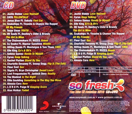 So Fresh: Hits Of Autumn 2016 [2CD]