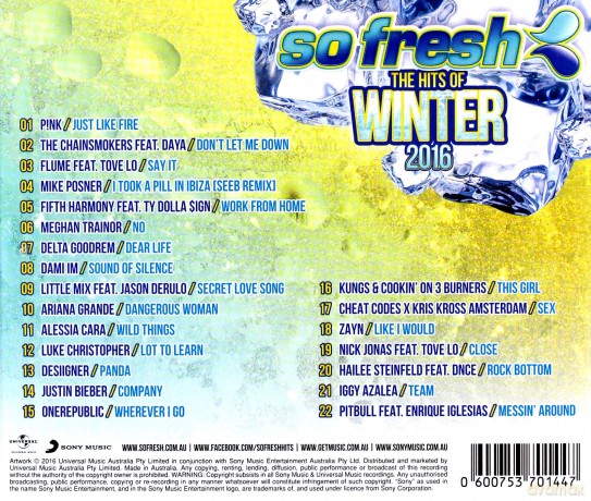 So Fresh:Hits Of Winte.16 [CD]