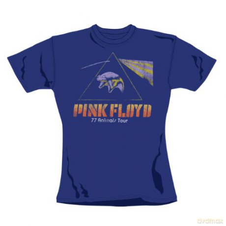 Pink Floyd: Animals Tour Flying Pig, Blue, Womens (XL) [T-SHIRT]