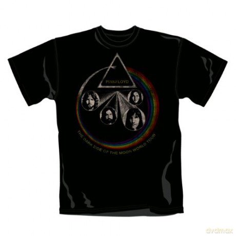 Pink Floyd: Rainbow Faces, Black (S) [T-SHIRT]