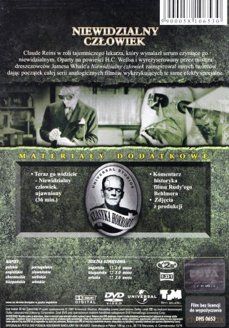 Niewidzialny człowiek (1933) [DVD]