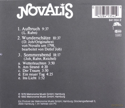 Novalis: Sommerabend [CD]