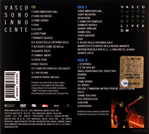 Vasco Rossi: Sono Innocente: Special Edition [3CD]
