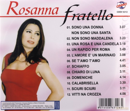 Rosanna Fratello: Sono Una Donna Non Sono Una Santa [CD]