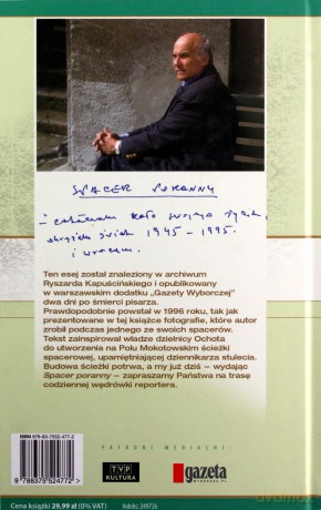 Spacer poranny - Ryszard Kapuściński [KSIĄŻKA]