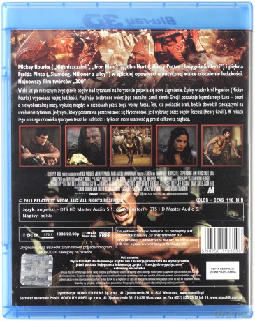 Immortals. Bogowie i herosi [Blu-Ray 3D]