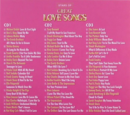 Stars of Great Love Songs: 60 Classic Love Songs [3CD]
