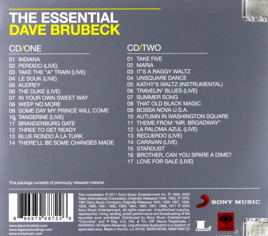 Dave Brubeck: The Essential Dave Brubeck [2CD]