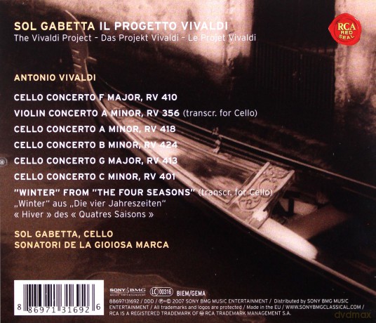 Sol Gabetta: Il Progetto Vivaldi [CD]