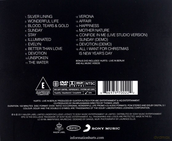 Hurts: Happiness (ecopack) [CD]+[DVD]