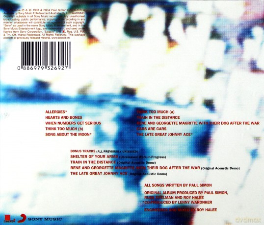 Paul Simon: Hearts And Bones [CD]