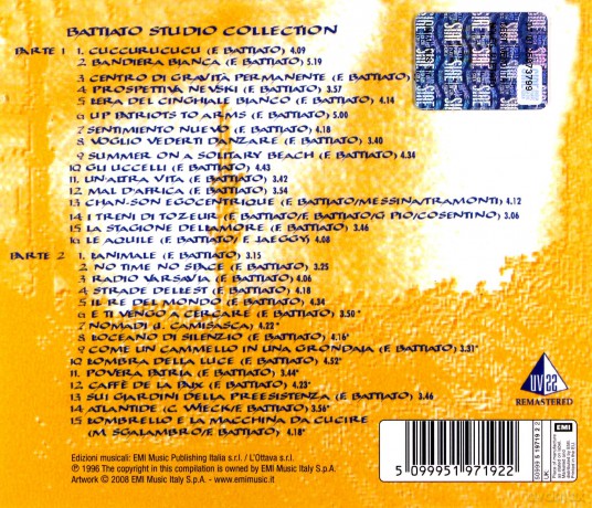 Franco Battiato: Studio Collection [2CD]