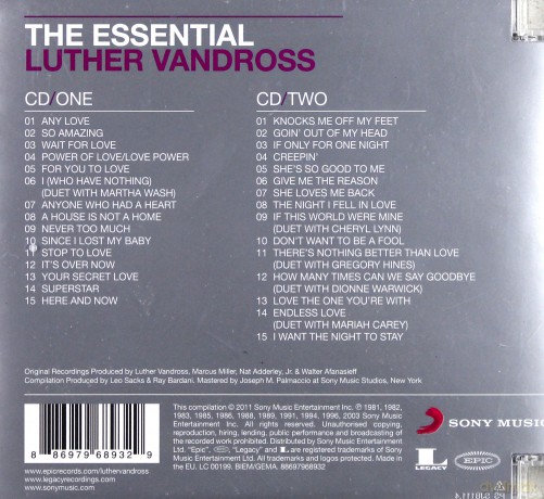 Luther Vandross: The Essential Luther Vandross [2CD]