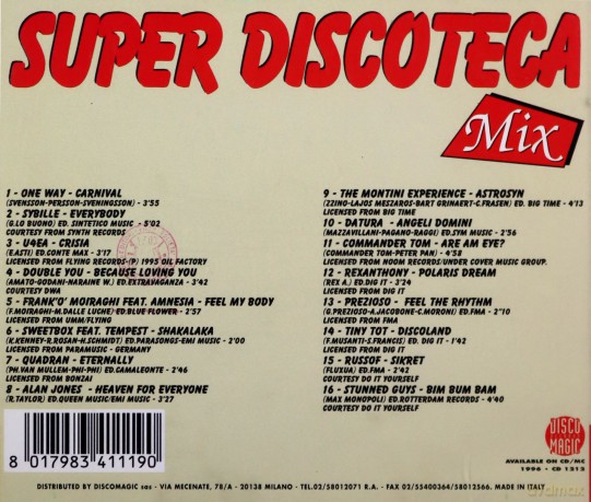 Super Discoteca Mix [CD]