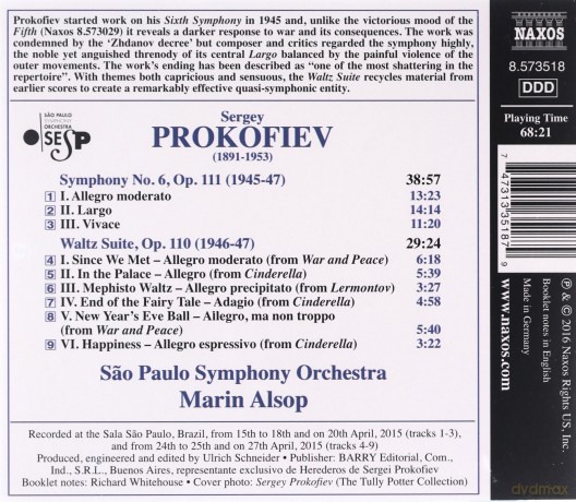 Sergei Prokofiev: Symphony No.6 Op.111 [CD]