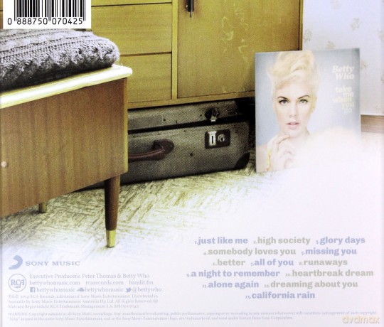 Betty Who: Take Me When You Go [CD]