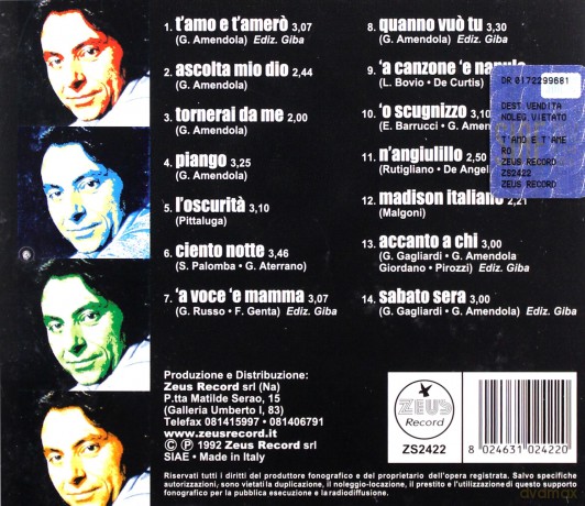 Peppino Gagliardi: t'amo E t'amero' [CD]