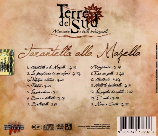 Terre Del Sud: Tarantella Alla Macella [CD]