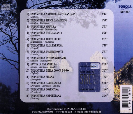 Tarantella Amore Mio [CD]