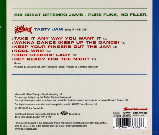 Fatback Band: Tasty Jam [CD]