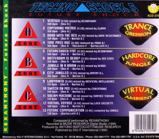 Techno Shock 5 - Rexanthony [CD]