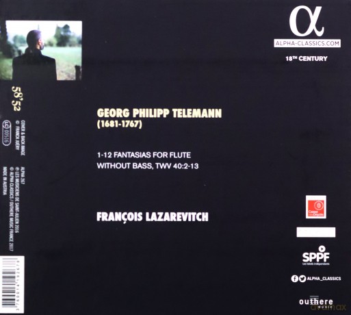 G.P. Telemann: Telemann: 12 Fantasias For Solo [CD]