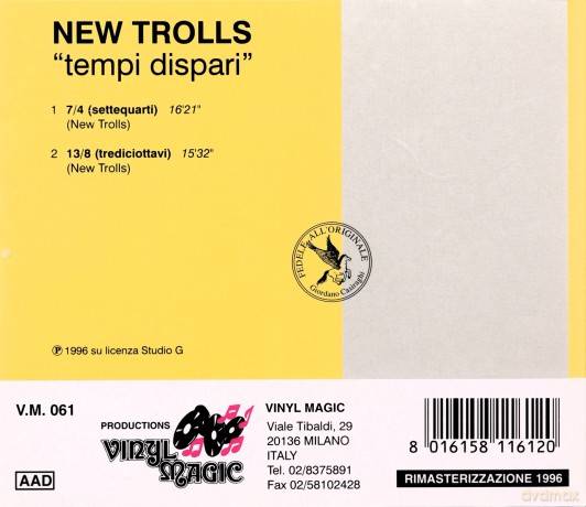 New Trolls: Tempi Dispari [CD]