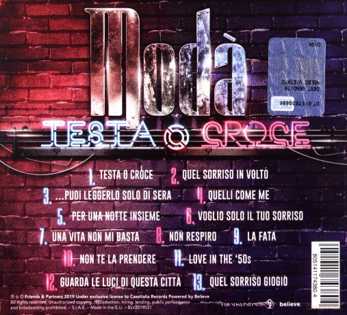 Moda': Testa O Croce [CD]