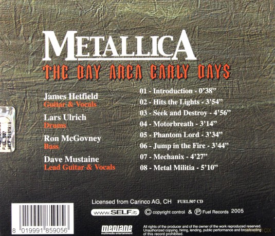 Metallica: The Bay Area Early Days [CD]
