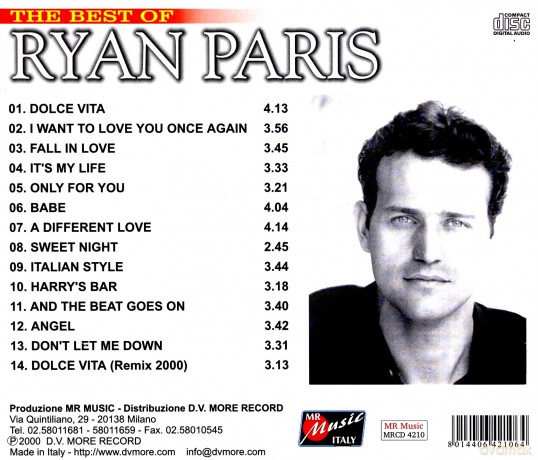 Ryan Paris: The Best [CD]