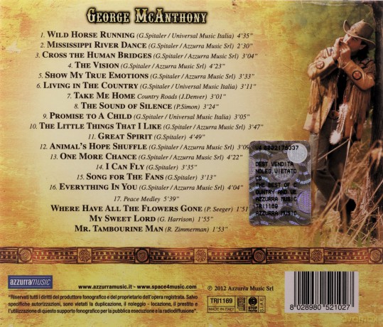 George Mcanthony: The Best Of Country And Wes [CD]