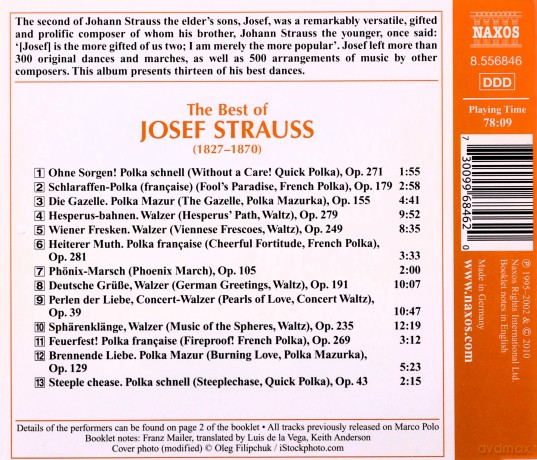The Best of Josef Strauss [CD]