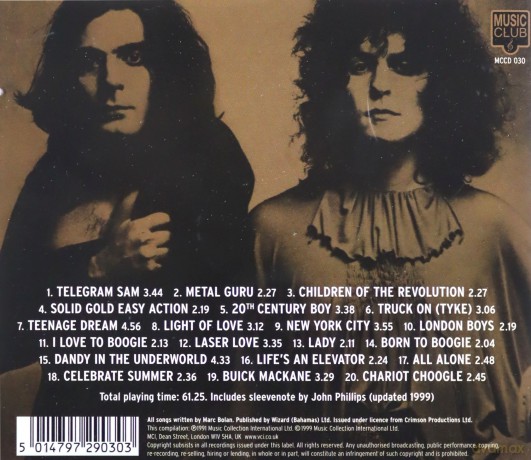 Marc Bolan: The Best of T-Rex Volume 1 [CD]