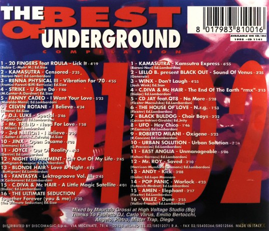 The Best Of Underground Compilation [2CD]