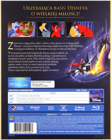 Śpiąca Królewna (Disney) (Baśnie Wszech Czasów) [Blu-Ray]