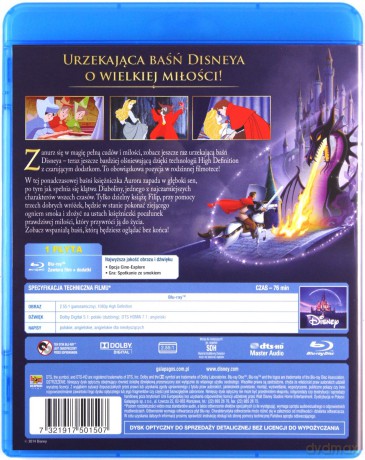 Śpiąca Królewna (Disney) (Baśnie Wszech Czasów) [Blu-Ray]