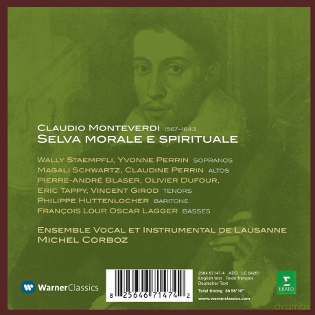Michel Corboz: Ensemble Vocal Et Instr: Monteverdi: Selva Morale E Spirituale [6CD]