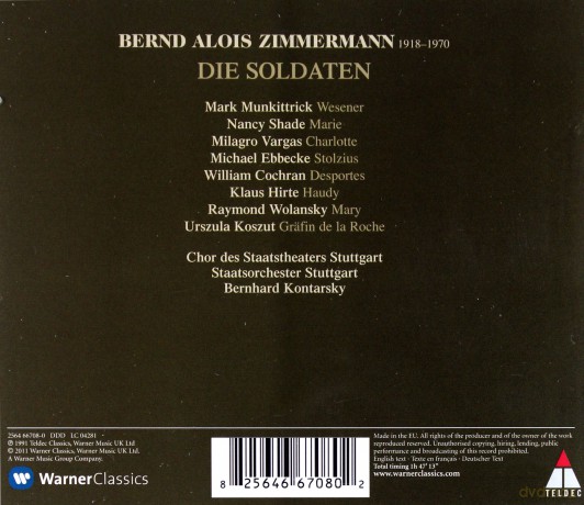 Bernhard Kontarsky: Bernd Alois Zimmermann: Die Soldaten [2CD]