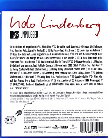 Udo Lindenberg: MTV Unplugged (Live Aus Dem Hot) [Blu-Ray]