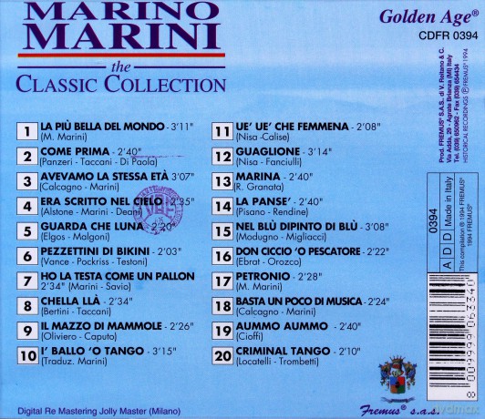 Marino Marini: The Classic Collection [CD]