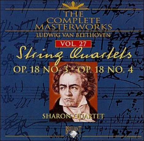 Ludwig Van Beethoven: The Complete Masterworks String Quartets Vol 27 Op. 18 Nos. 3-4 [CD]