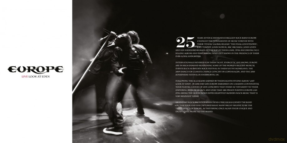 Europe: Live Look At Eden Limted Edition Book [2CD]+[DVD]