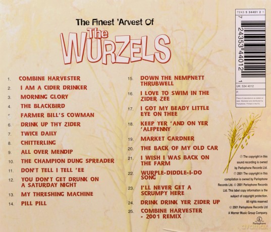 Wurzels: The Finest 'Arvest of the Wurzels Featuring Adge Cutler [CD]