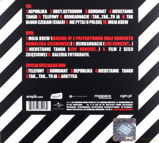 Kasia Kowalska: Moja Krew (Edycja Specjalna) (digipack) [CD]+[2DVD]