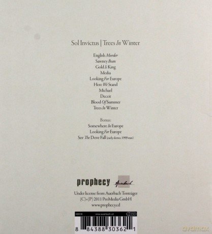 Sol Invictus: Trees In Winter [CD]