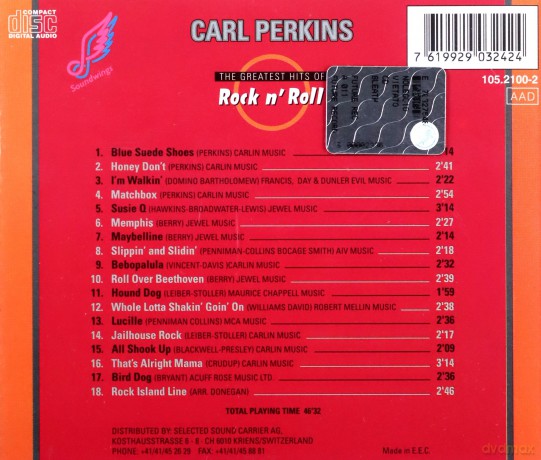Carl Perkins: The Greatest Hits Of Rock N' Roll [CD]