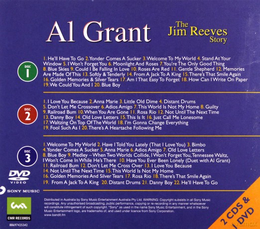 Al Grant: The Jim Reeves Story [2CD]+[DVD]