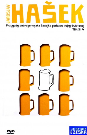Literatura czeska Tom 04: Przygody dobrego wojaka Szwejka podczas wojny światowej tom 3 i 4 - Jaroslav Hasek [KSIĄŻKA]+[DVD]