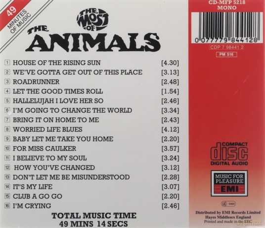 Animals: The Most of the Animals [CD]