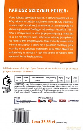 Literatura czeska Tom 06: Opera żebracza - Vaclav Havel [KSIĄŻKA]+[DVD]